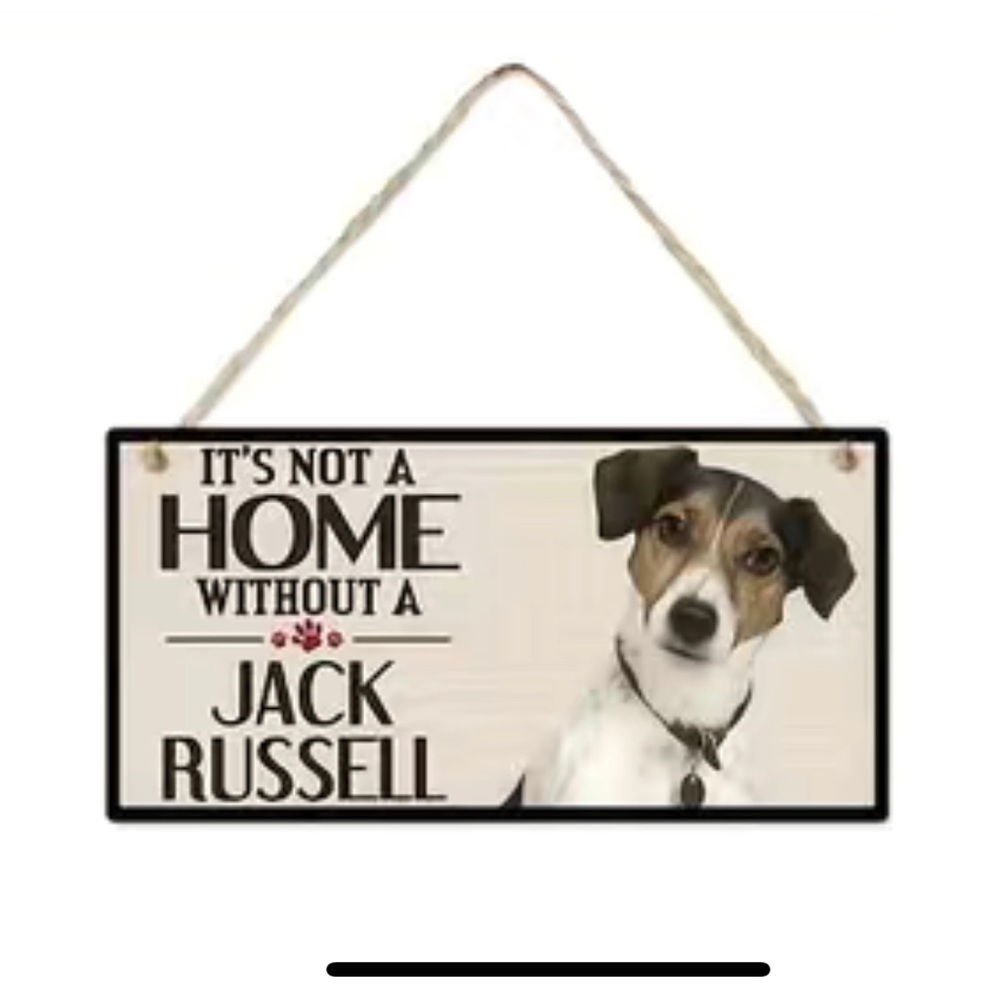 SOLD👍🏻👍🏻Jack Russell Terrier Wood Sign